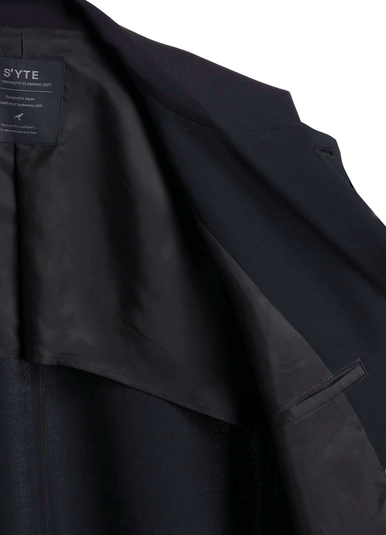 WASHER WOOL GABARDINE PRINT EMBROIDERY TAILORED JACKET