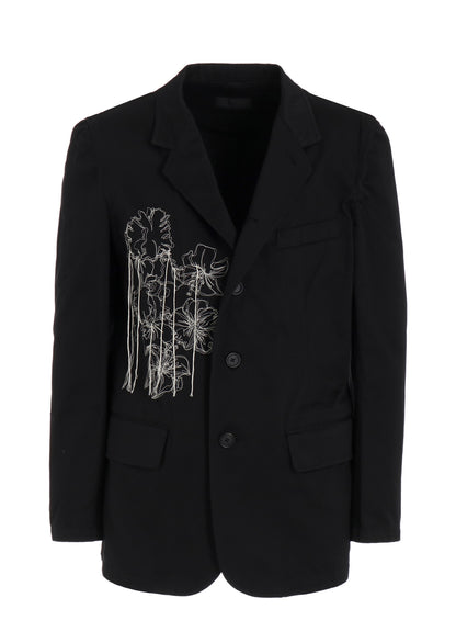 WEPON CLOTH 5 BUTTON EMBROIDERY TAILORED JACKET