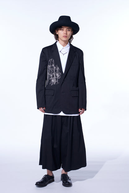 WEPON CLOTH 5 BUTTON EMBROIDERY TAILORED JACKET