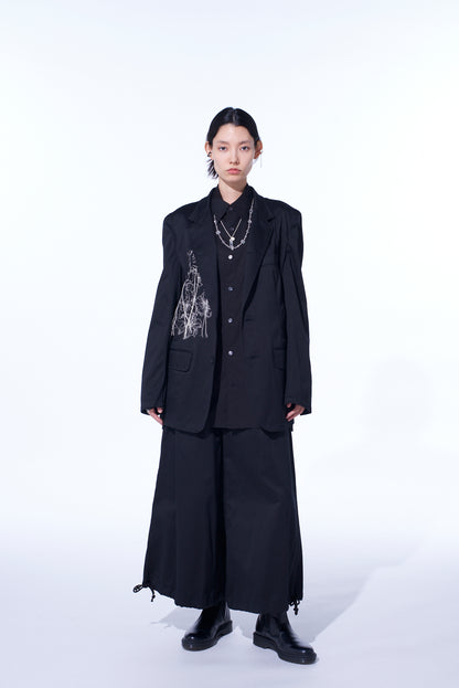 WEPON CLOTH 5 BUTTON EMBROIDERY TAILORED JACKET