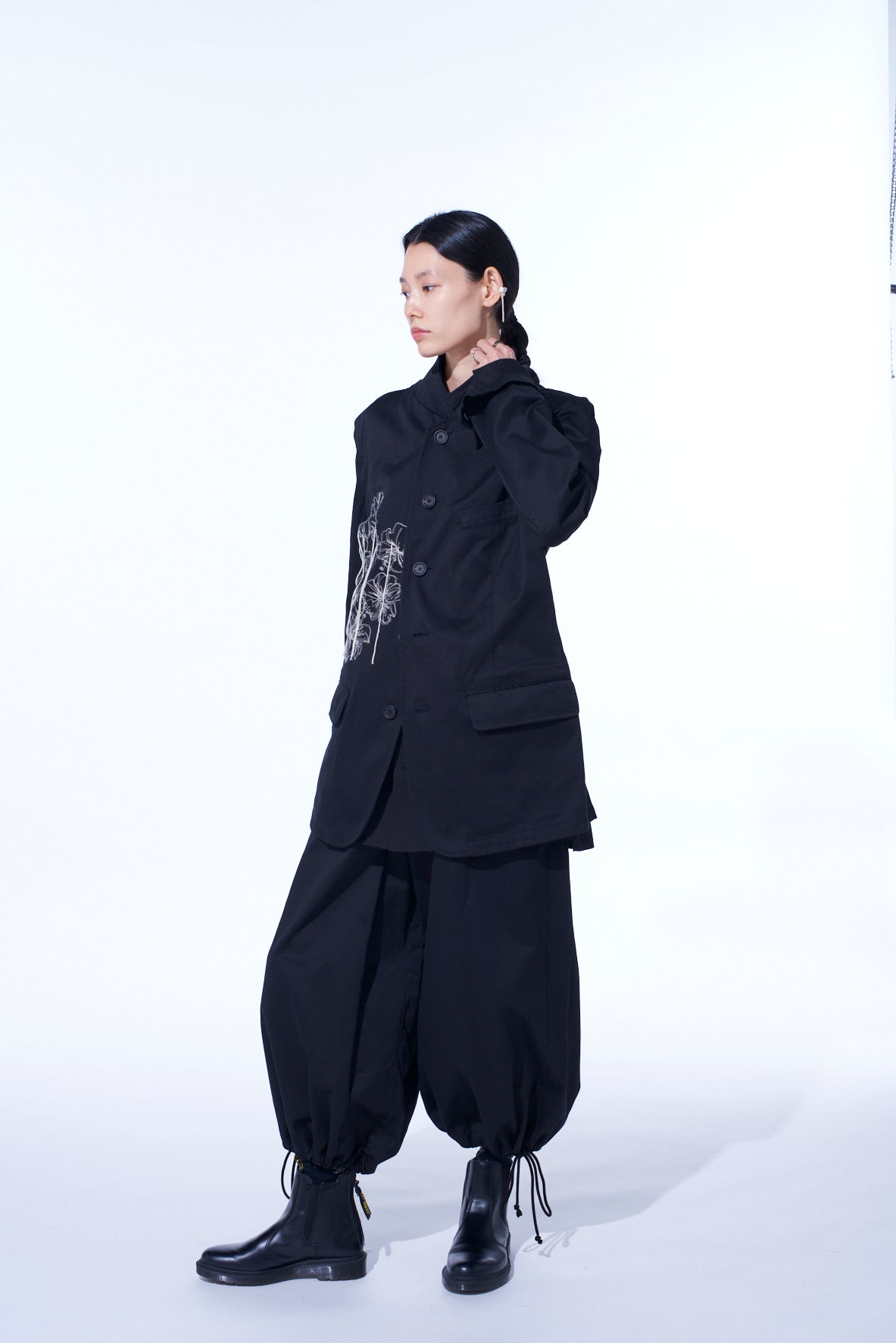 WEPON CLOTH 5 BUTTON EMBROIDERY TAILORED JACKET