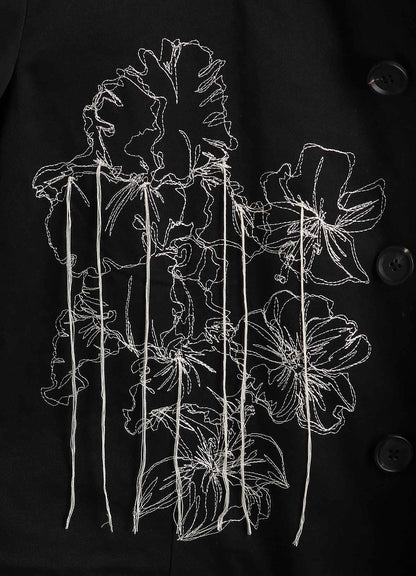 WEPON CLOTH 5 BUTTON EMBROIDERY TAILORED JACKET