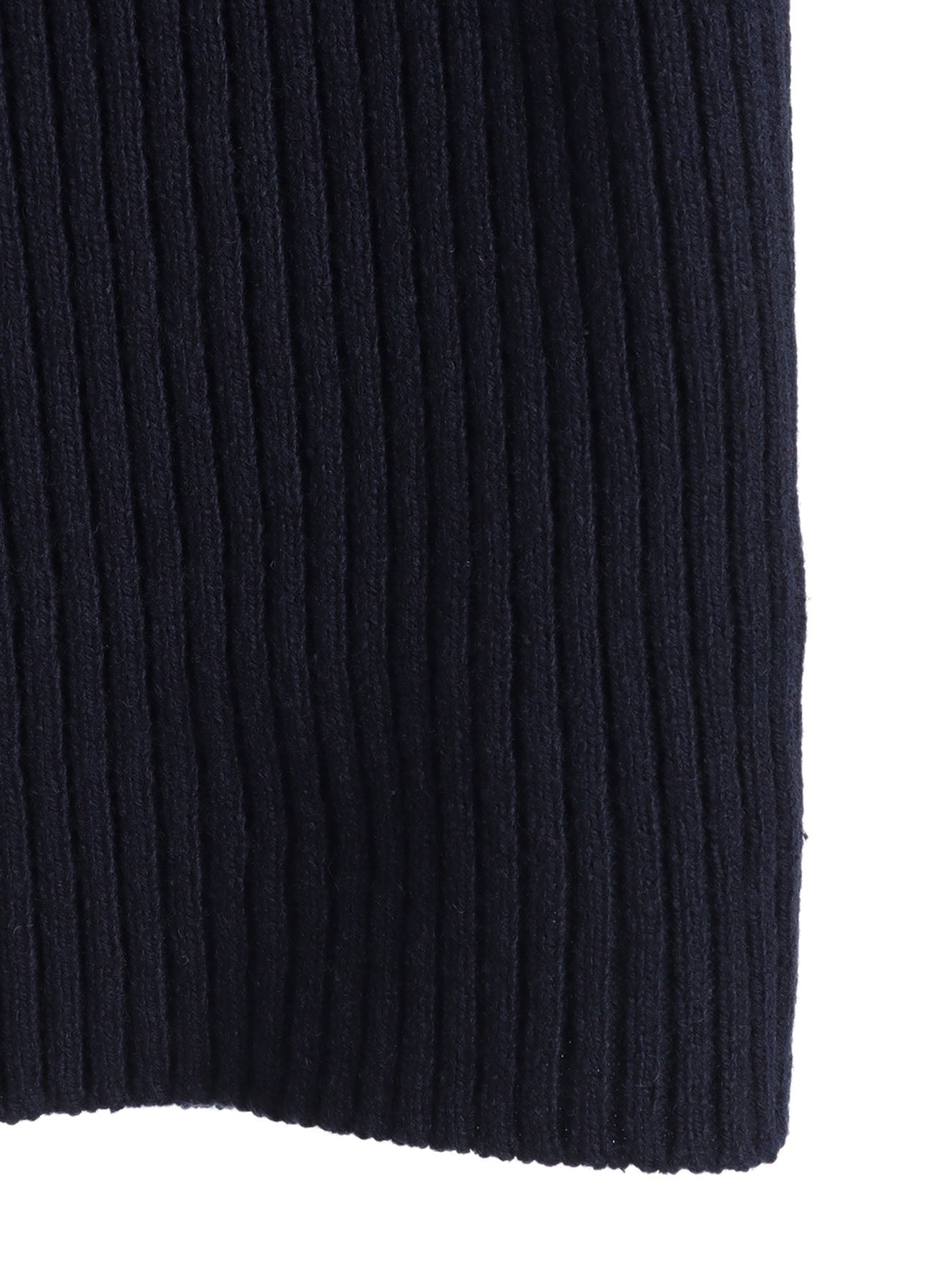 7G WOOL COTTON RIB PULLOVER WITH FLANNEL SHOULDER AND ELBOW PATCHES