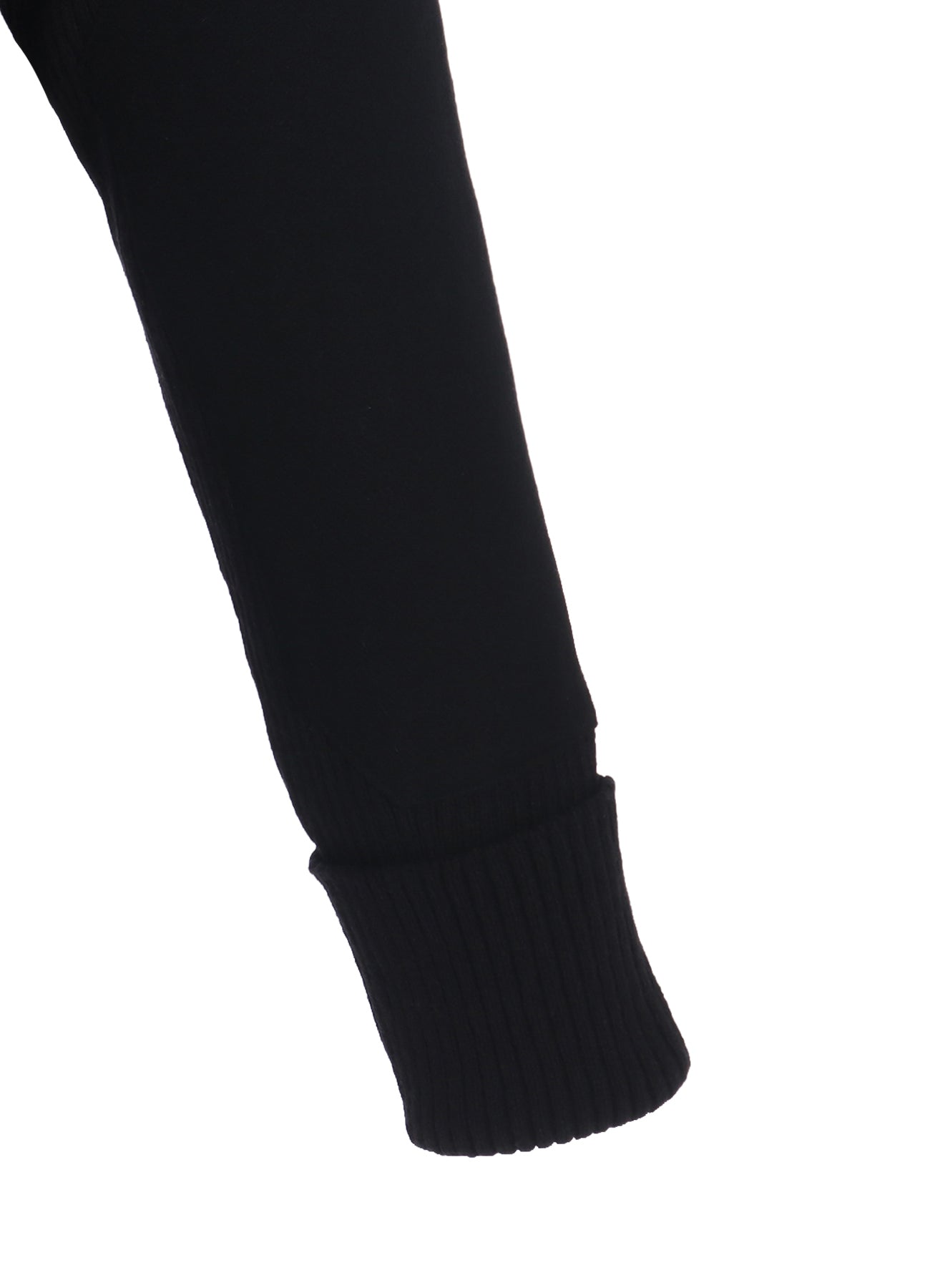 7G WOOL COTTON RIB PULLOVER WITH FLANNEL SHOULDER AND ELBOW PATCHES