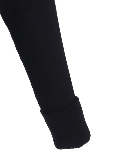 7G WOOL COTTON RIB ZIP-UP  WITH FLANNEL SHOULDER AND ELBOW PATCHES