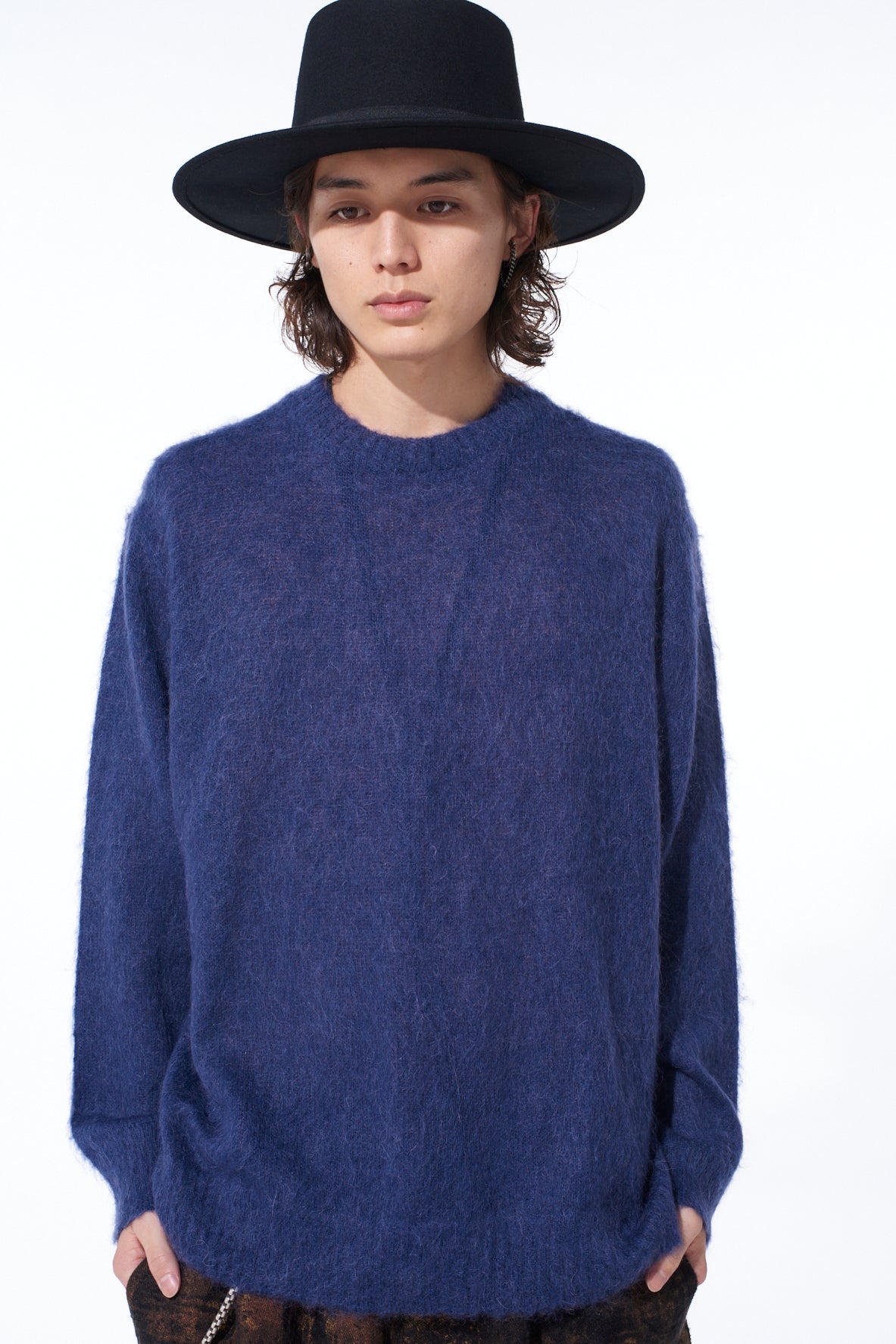 5G BRUSHED MOHAIR PULLOVER – THE SHOP YOHJI YAMAMOTO