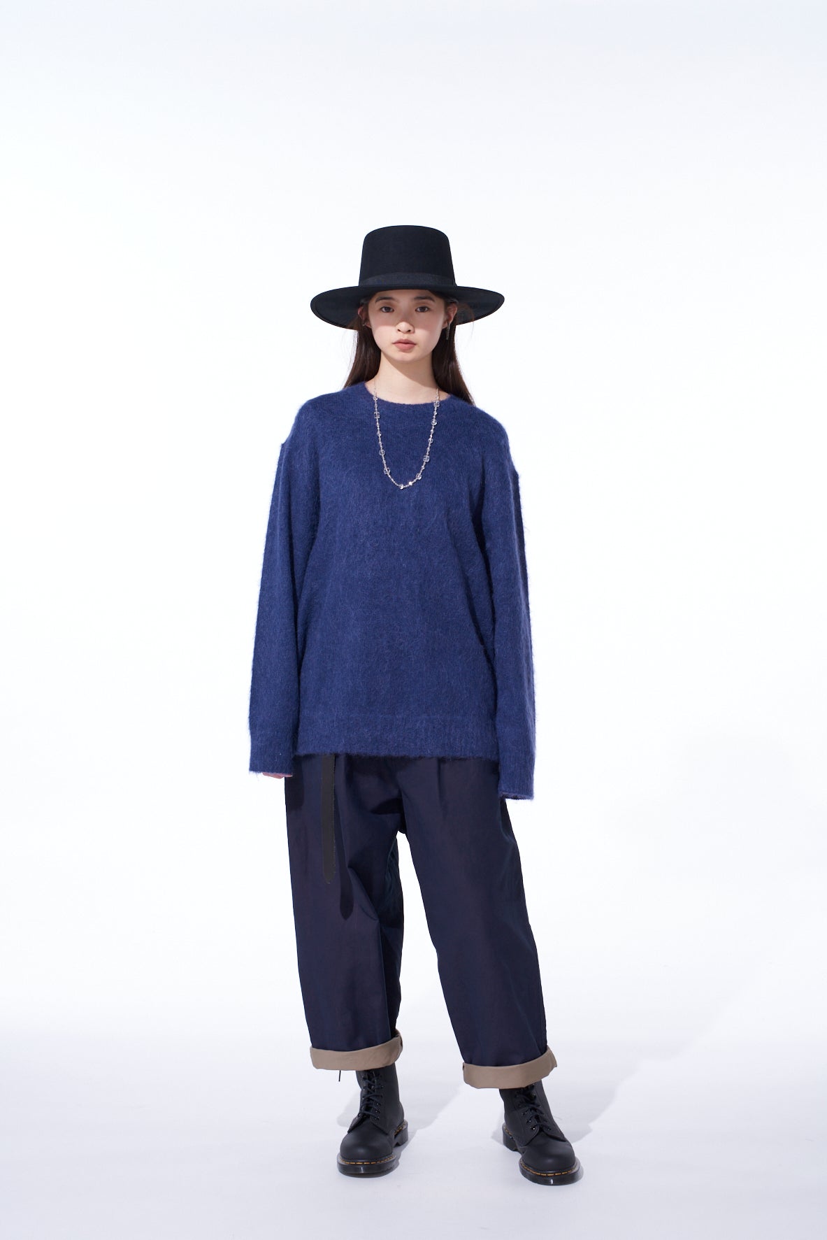 5G BRUSHED MOHAIR PULLOVER