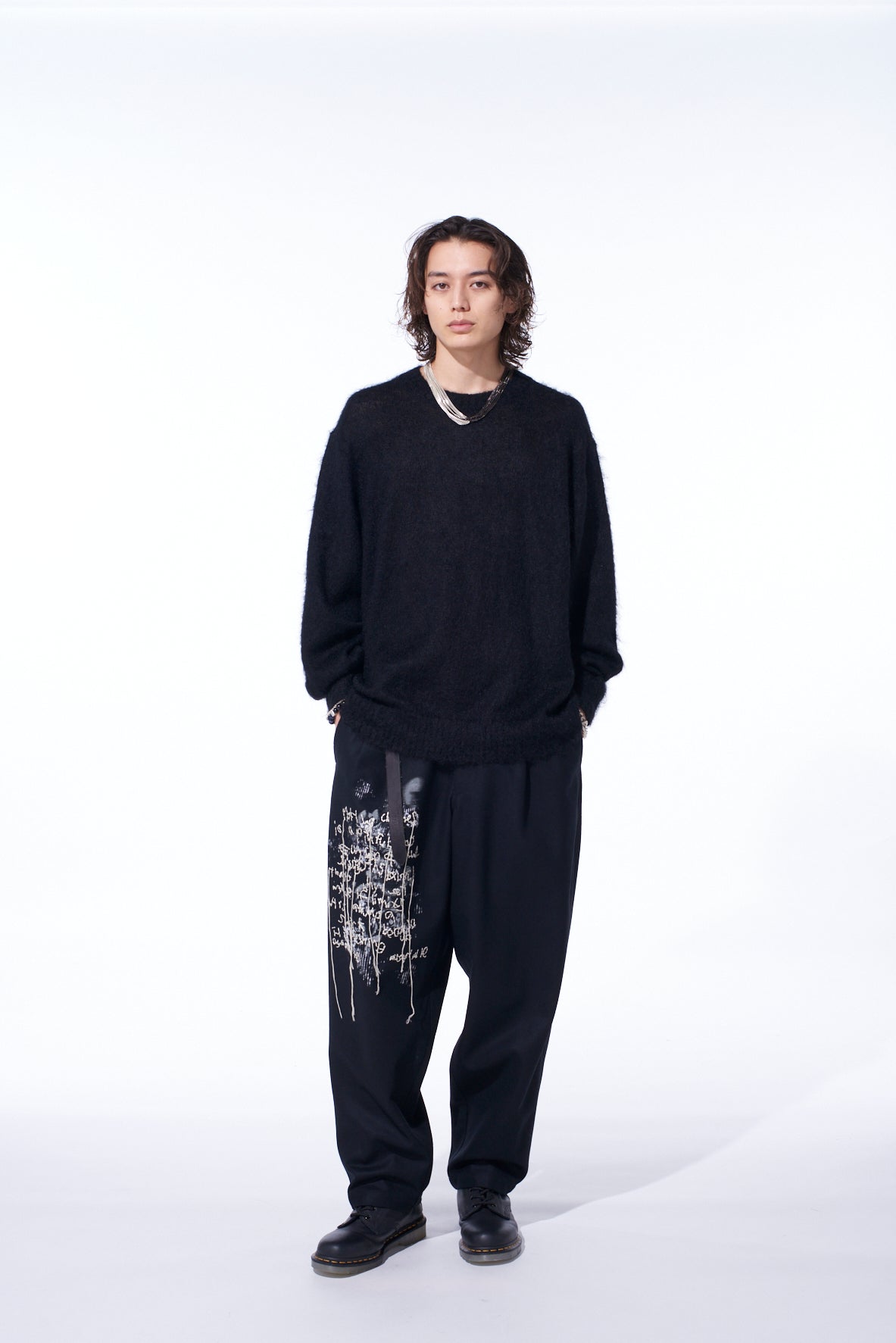 5G BRUSHED MOHAIR PULLOVER – THE SHOP YOHJI YAMAMOTO