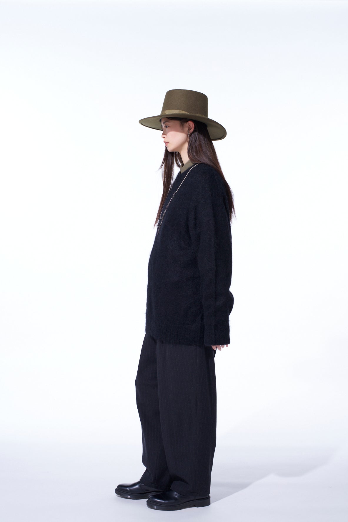 5G BRUSHED MOHAIR PULLOVER