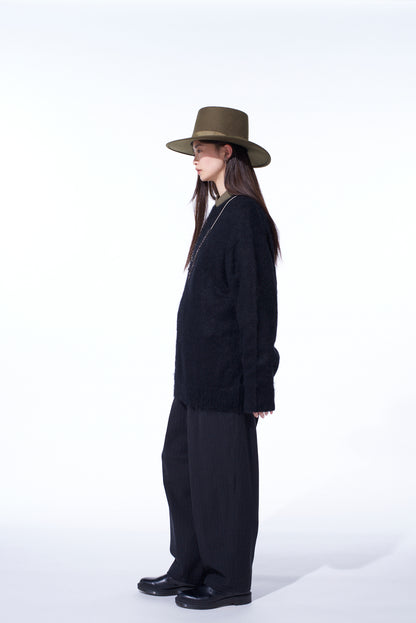 5G BRUSHED MOHAIR PULLOVER