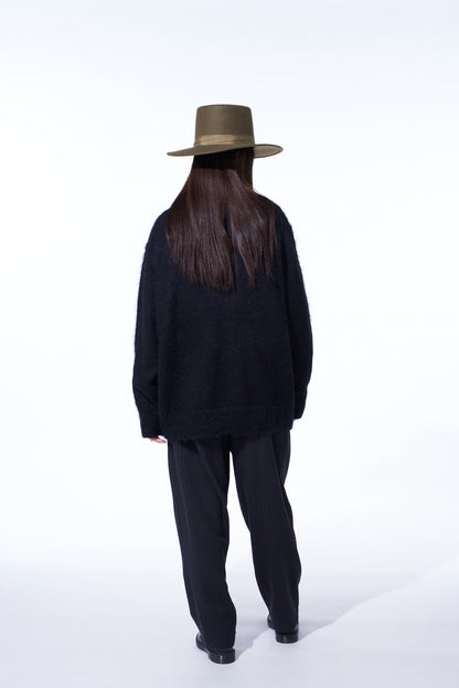 5G BRUSHED MOHAIR PULLOVER