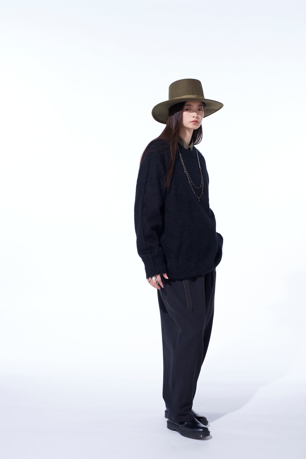 5G BRUSHED MOHAIR PULLOVER