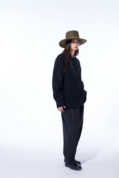 5G BRUSHED MOHAIR PULLOVER