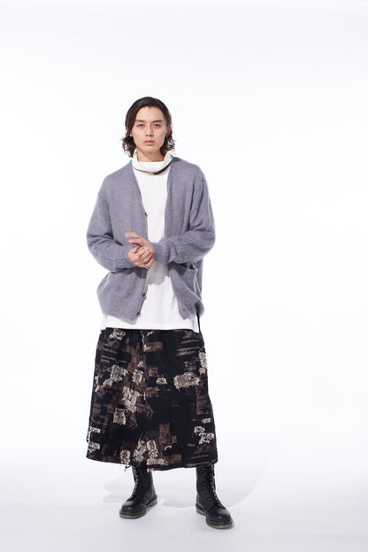 5G BRUSHED MOHAIR CARDIGAN