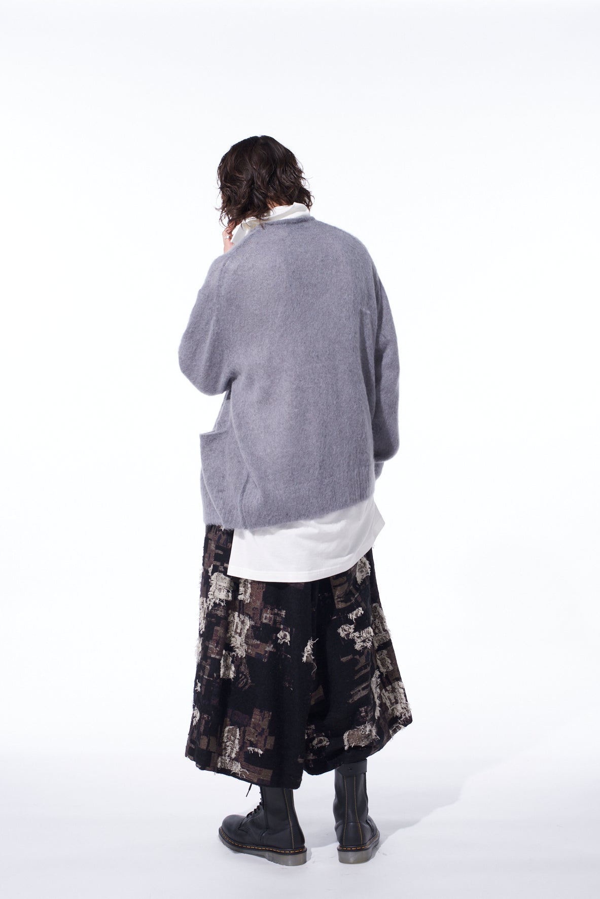 5G BRUSHED MOHAIR CARDIGAN