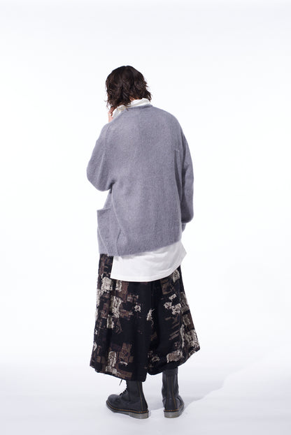 5G BRUSHED MOHAIR CARDIGAN