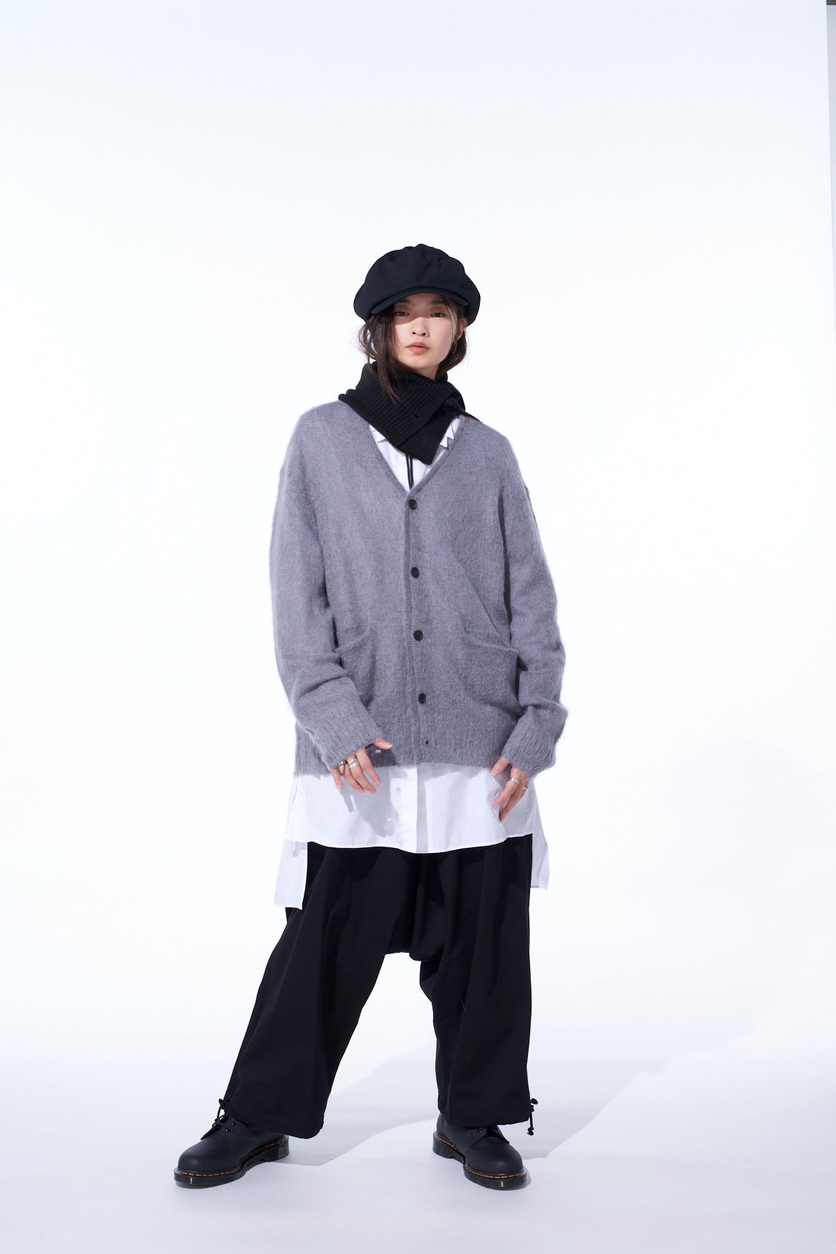 5G BRUSHED MOHAIR CARDIGAN