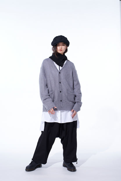 5G BRUSHED MOHAIR CARDIGAN