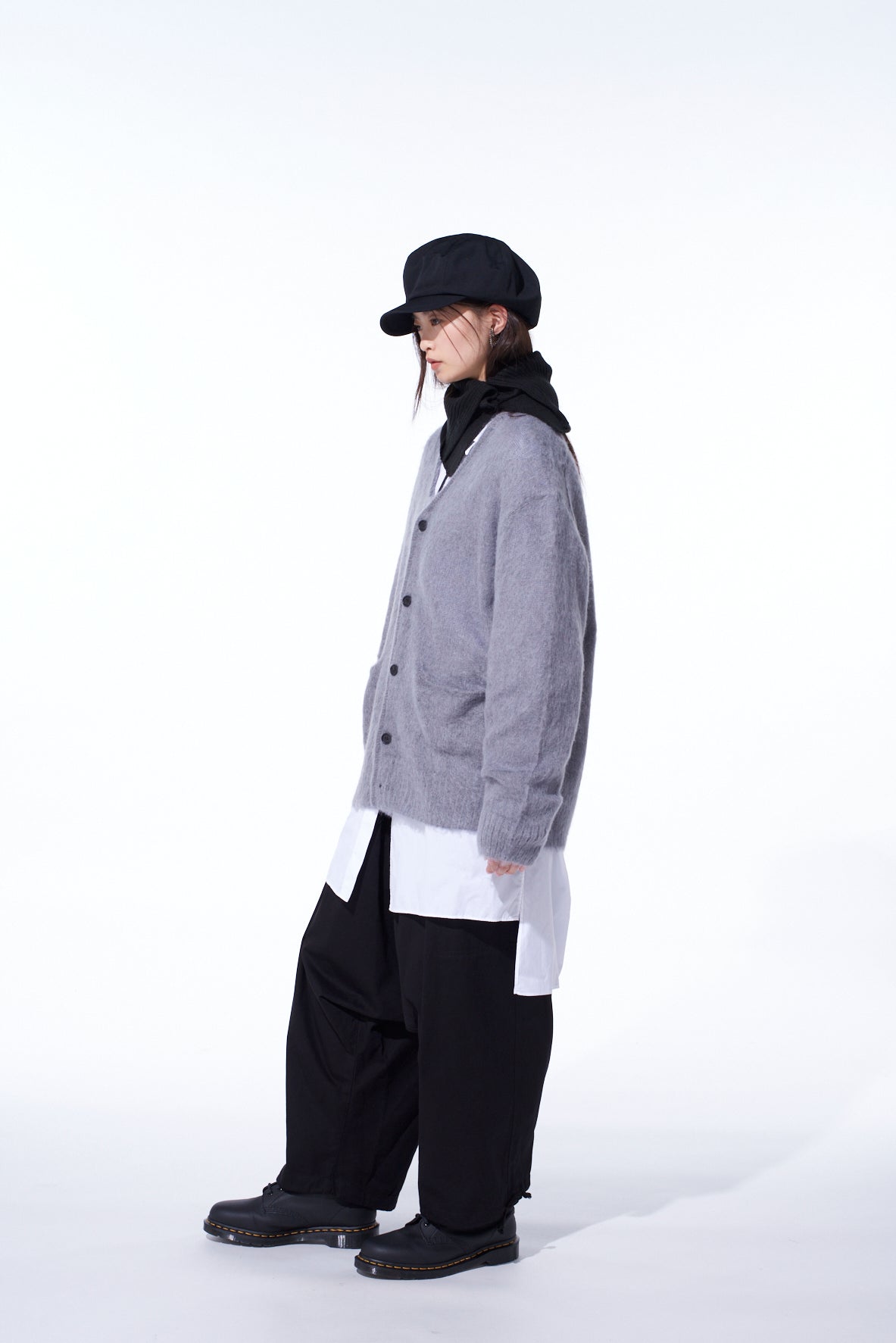 5G BRUSHED MOHAIR CARDIGAN