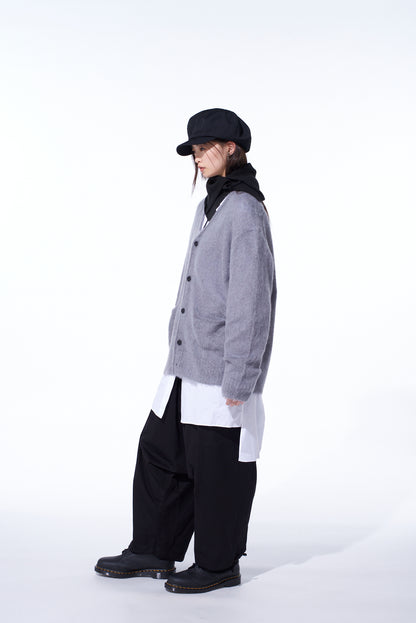 5G BRUSHED MOHAIR CARDIGAN