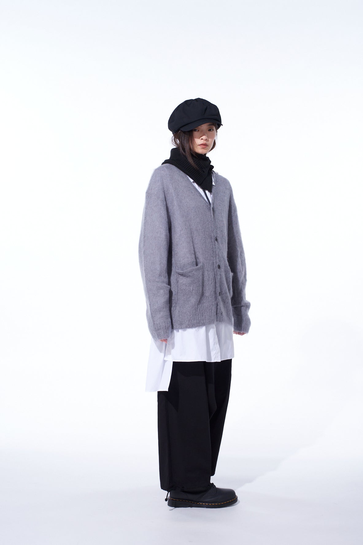 5G BRUSHED MOHAIR CARDIGAN