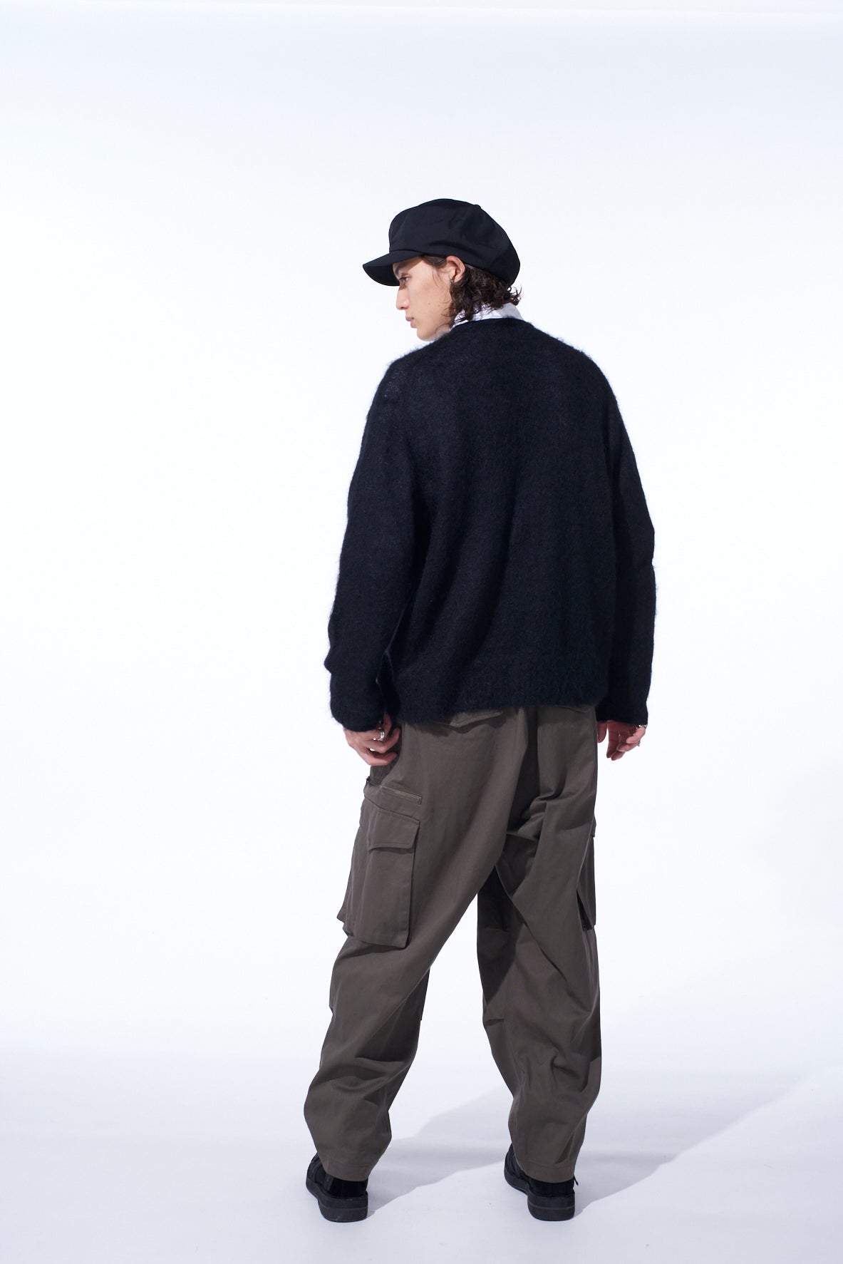 5G BRUSHED MOHAIR CARDIGAN