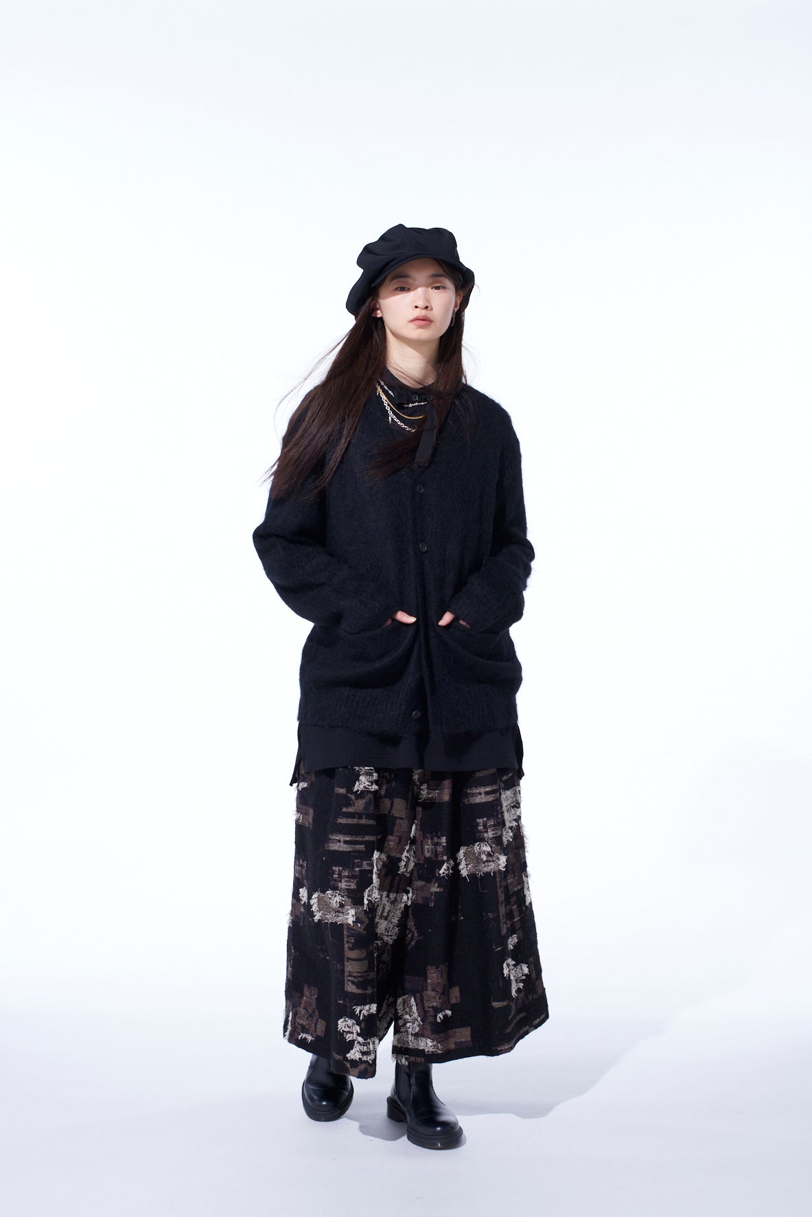 5G BRUSHED MOHAIR CARDIGAN