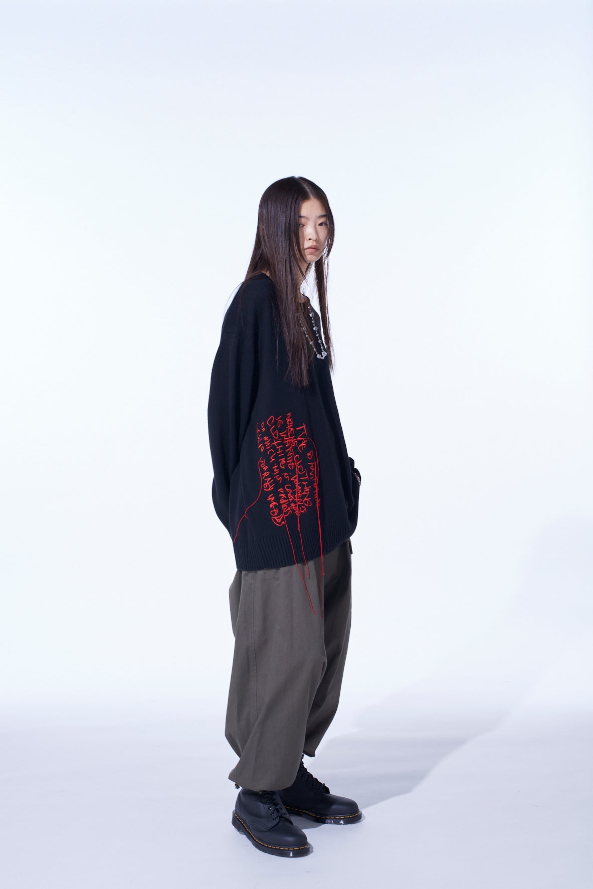 7G WOOL-BLEND INTARSIA MESSAGE PULLOVER