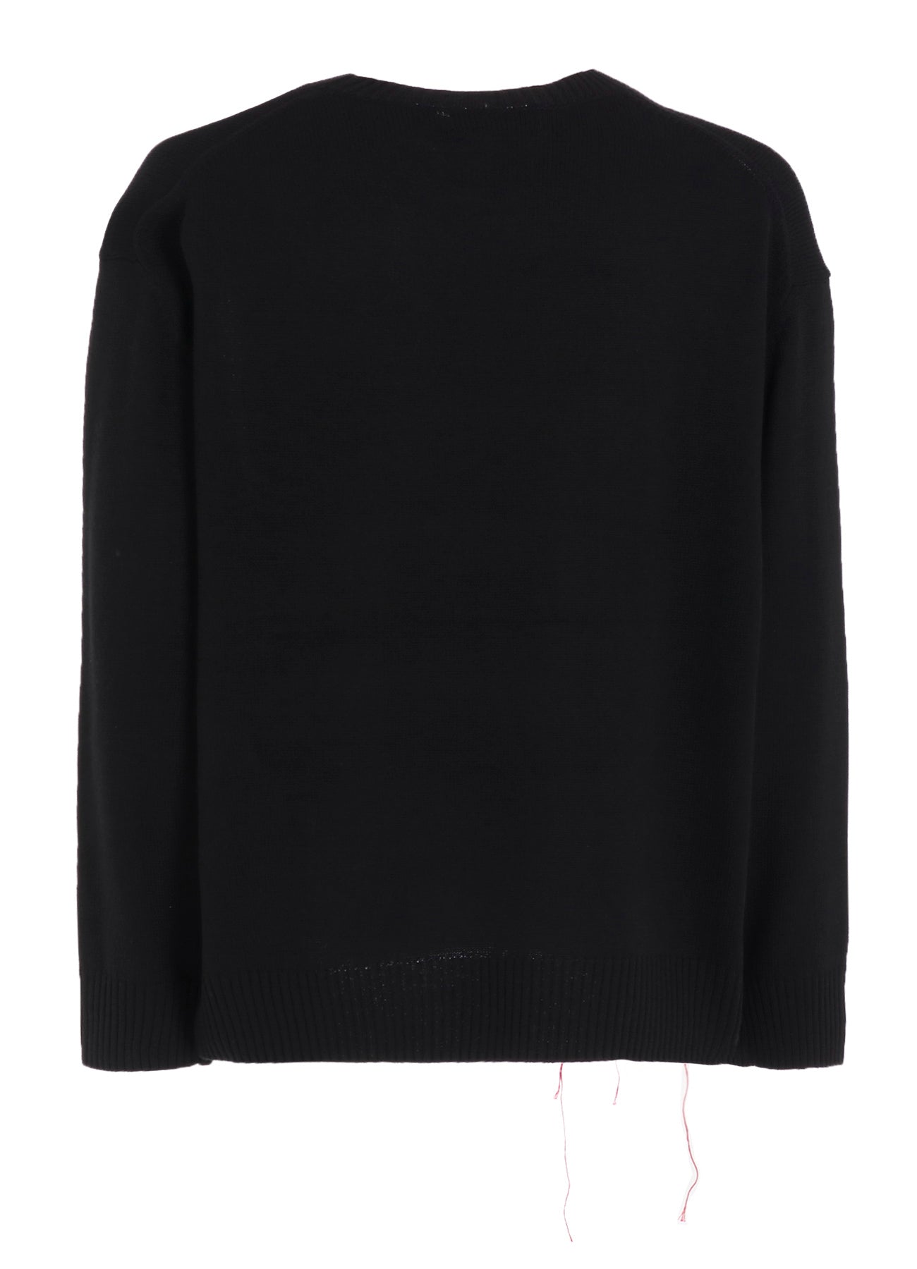 7G WOOL-BLEND INTARSIA MESSAGE PULLOVER