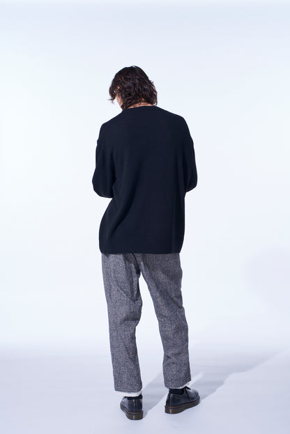 7G WOOL-BLEND INTARSIA MESSAGE PULLOVER