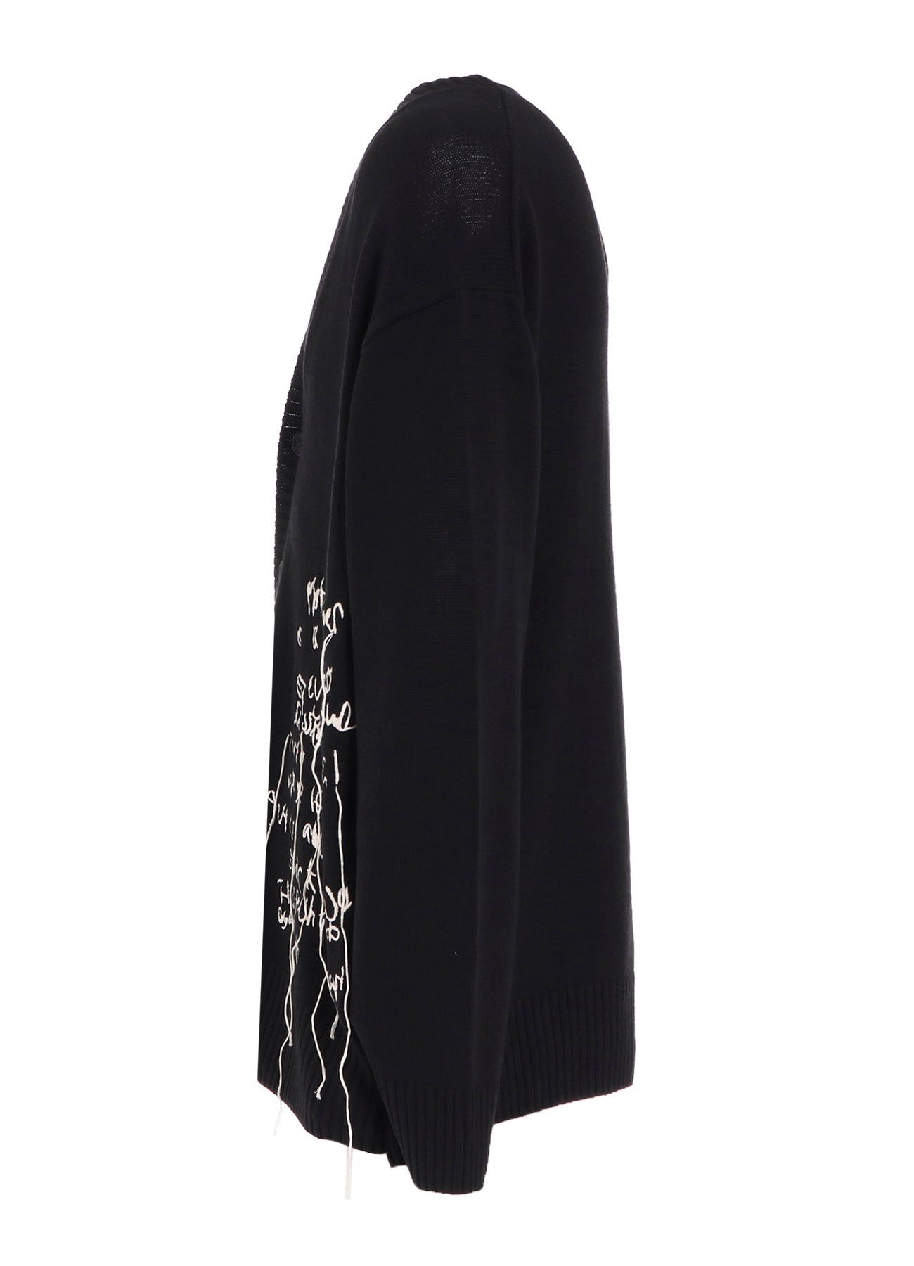 トップス Yohji Yamamoto Brand New w/Tag Cardigan 7G WOOL-BLEND INTARSIA MESSAGE CARDIGAN – THE SHOP YOHJI YAMAMOTO