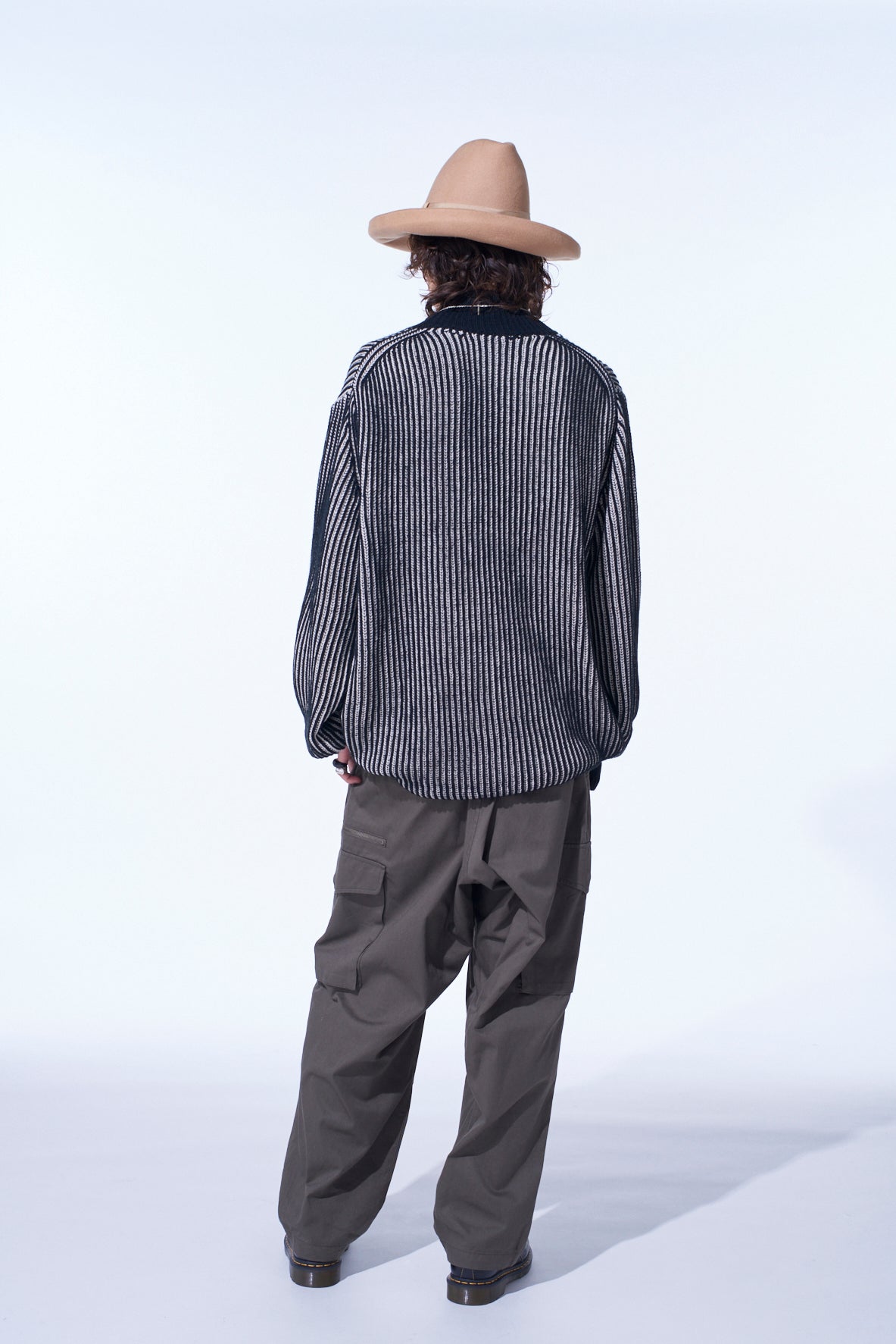 5G BULKY WOOL RIB STITCH OVERSIZED HIGH NECK KNIT – THE SHOP YOHJI