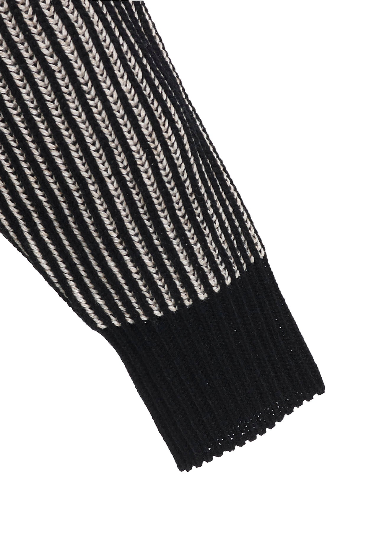 5G BULKY WOOL RIB STITCH V-NECK CARDIGAN