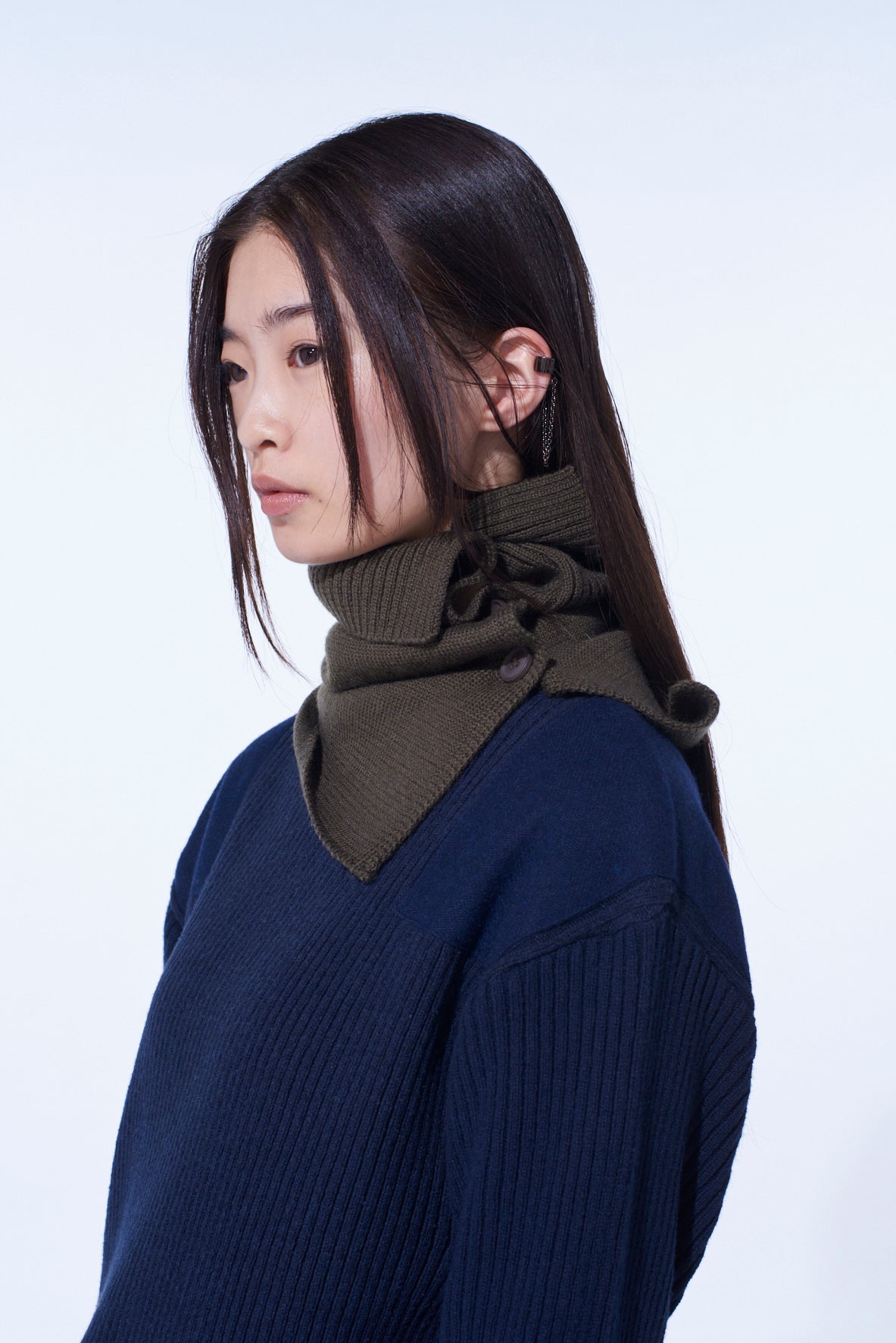 WOOL ACRYLIC JERSEY NECK WARMER – THE SHOP YOHJI YAMAMOTO