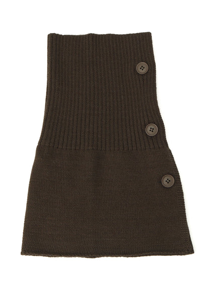 WOOL ACRYLIC JERSEY NECK WARMER