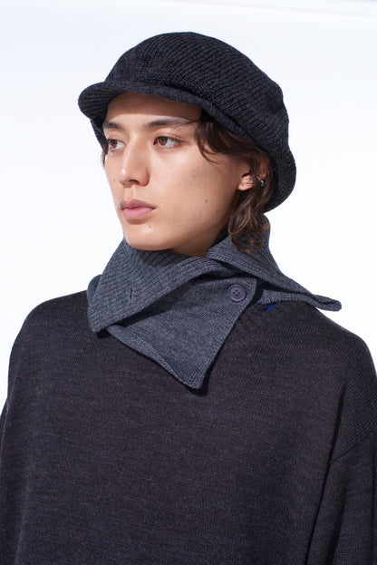 WOOL ACRYLIC JERSEY NECK WARMER