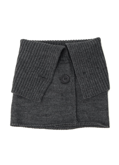 WOOL ACRYLIC JERSEY NECK WARMER