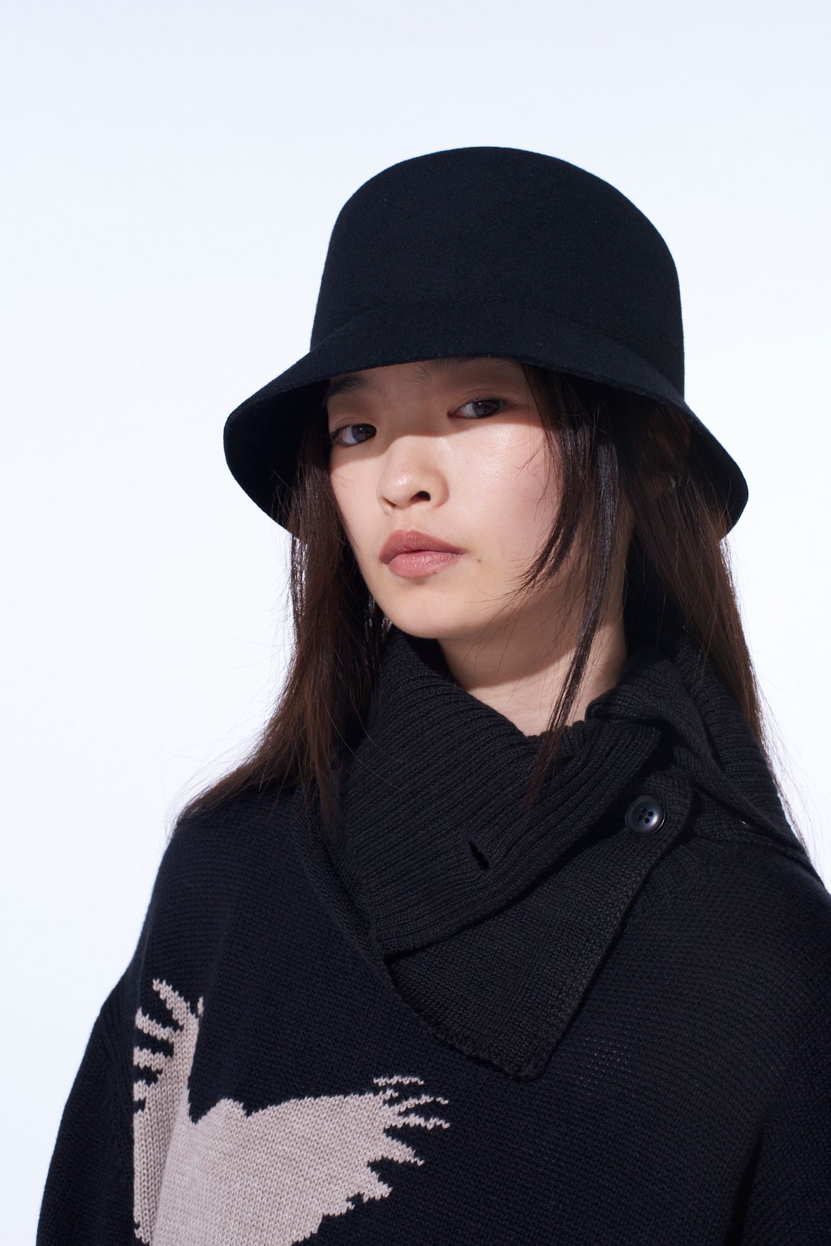 WOOL ACRYLIC JERSEY NECK WARMER – THE SHOP YOHJI YAMAMOTO