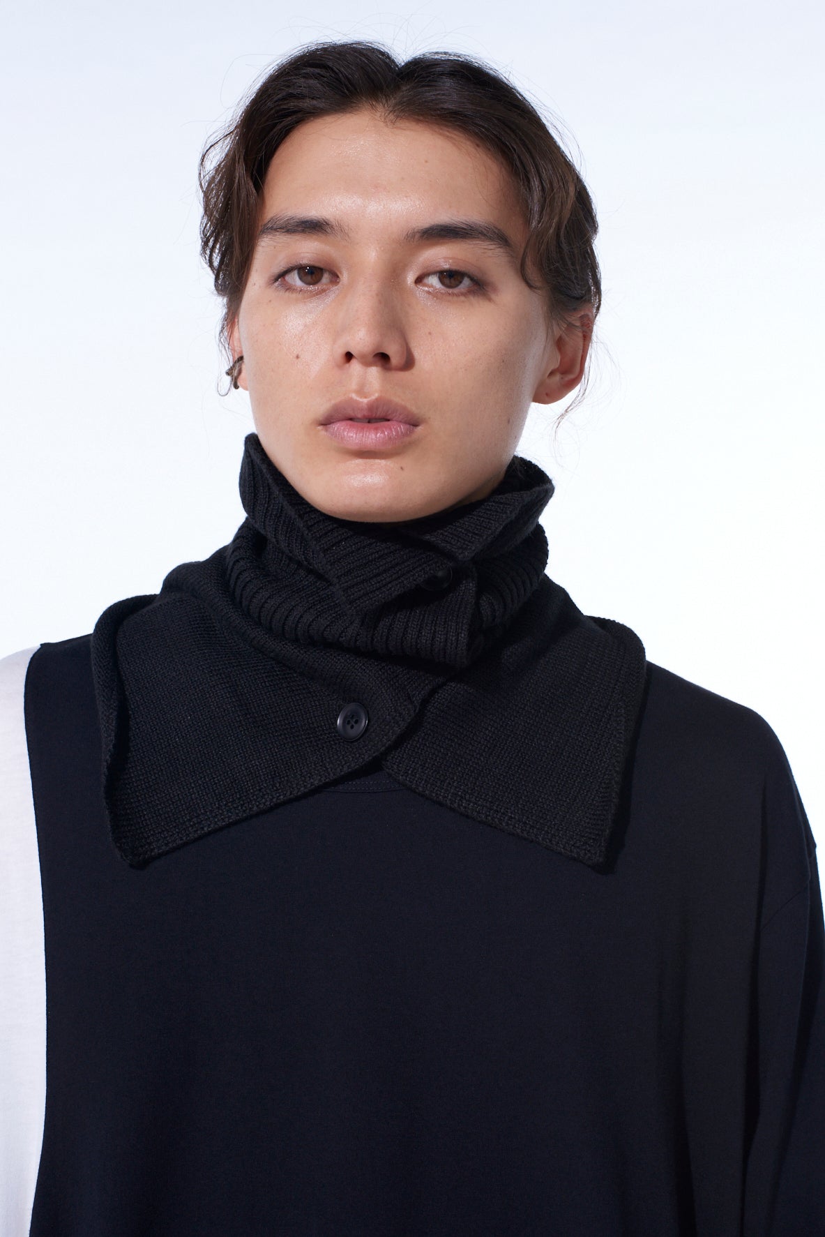 WOOL ACRYLIC JERSEY NECK WARMER