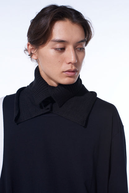 WOOL ACRYLIC JERSEY NECK WARMER