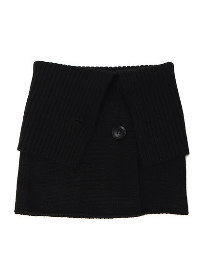 WOOL ACRYLIC JERSEY NECK WARMER