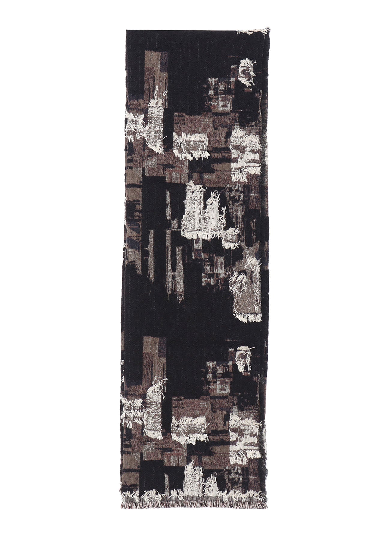 PATCHWORK CUT JACQUARD STOLE