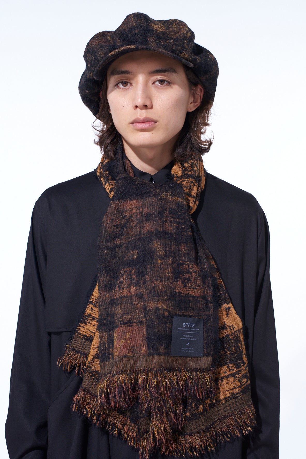 CHECK JACQUARD STOLE