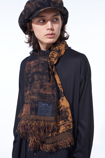 CHECK JACQUARD STOLE