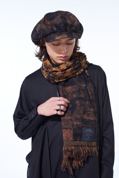 CHECK JACQUARD STOLE