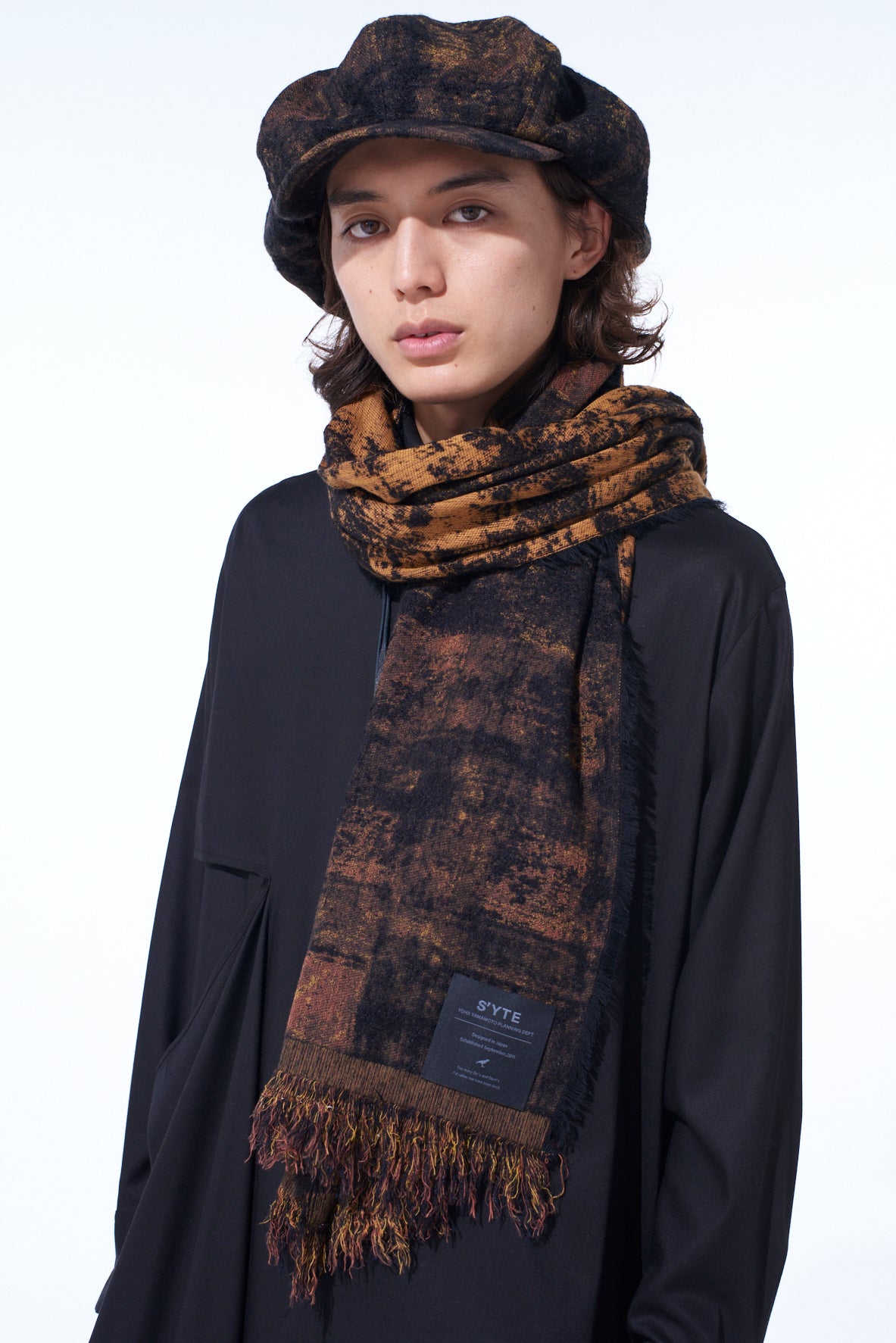 CHECK JACQUARD STOLE