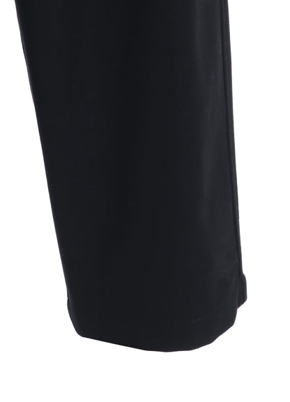 LAMB WOOL PRINTED MESSEGE EMBROIDERY 2 TUCK SUSPENDER PANTS