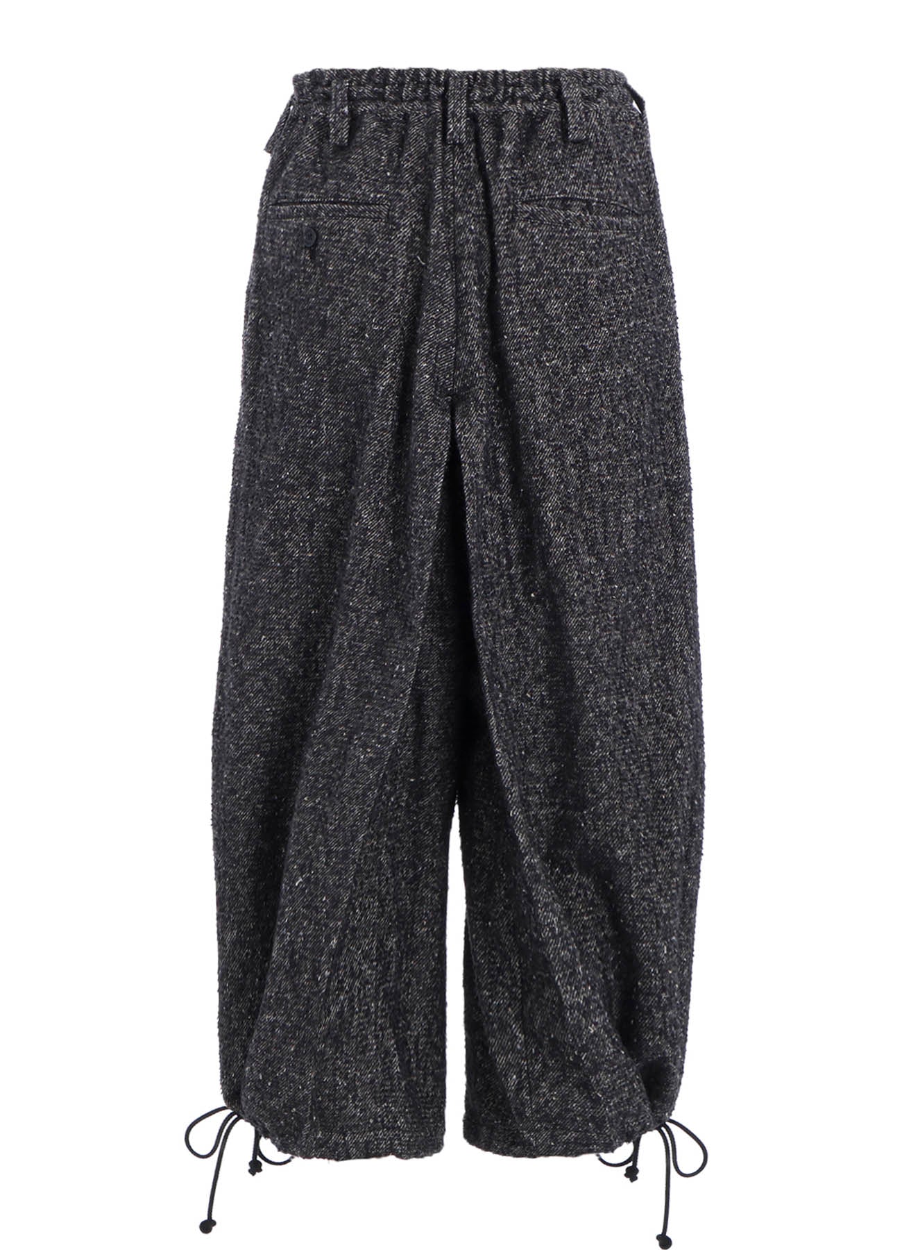 BRUSHED TWILL NEEDLE PUNCH ELASTIC HAKAMA PANTS