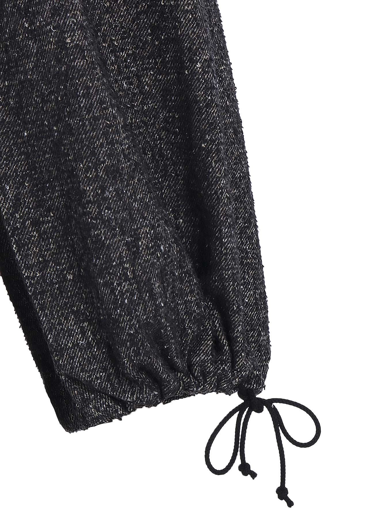 BRUSHED TWILL NEEDLE PUNCH ELASTIC HAKAMA PANTS