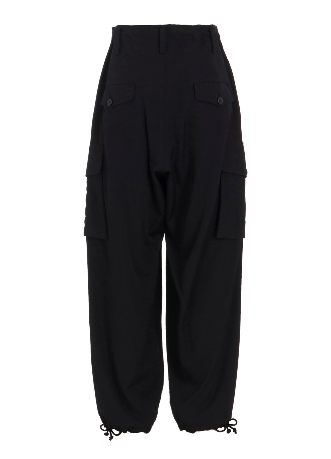 WASHER WOOL GABARDINE 2 TUCK CARGO PANTS